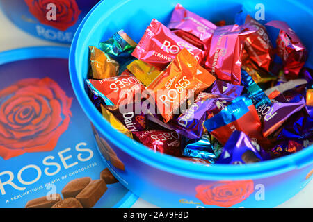 Chocolats Roses Banque D'Images