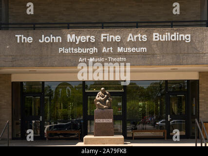 Université d'État de New York Plattsburgh NY Banque D'Images