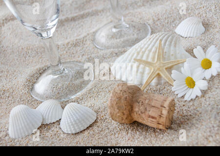 Fête sur la plage Banque D'Images