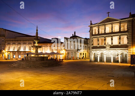 La Praça da República, Viana do Castelo, Portugal Banque D'Images