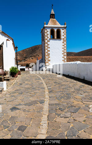 - L'église cathédrale de l'ancienne capitale de Fuerteventura qui a été Betancuria Banque D'Images