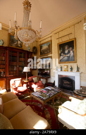 Maison Pitshill, dix-huitième siècle appartenant à l'Honorable Charles Pearson et son épouse, Lila Tillington, Petworth, West Sussex, Royaume-Uni Banque D'Images