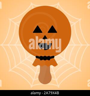 Forme Monster ice cream glace. La saison d'Halloween - Vector illustration Illustration de Vecteur