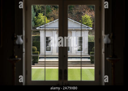 Maison Pitshill, dix-huitième siècle appartenant à l'Honorable Charles Pearson et son épouse, Lila Tillington, Petworth, West Sussex, Royaume-Uni Banque D'Images