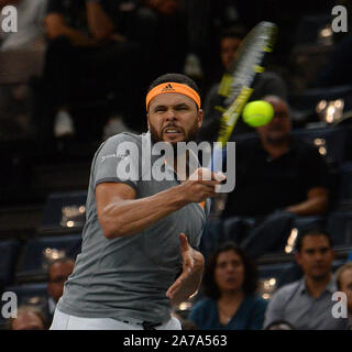 Paris, France. 31 octobre, 2019. Paris Paris Rolex Masters Jan-Lennard Struff (GER) v Shahar (FRA) Photo Anne Parker International Sports - Photos Ltd/Alamy Live News Banque D'Images