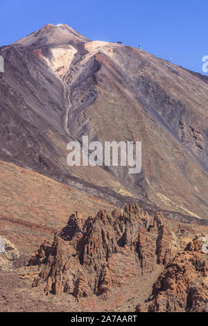 Volcan El Teide dans le parc national de Las Canadas del Teide. Tenerife, Espagne Banque D'Images