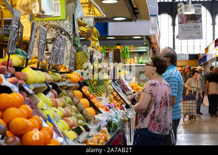 Marché de l'Atarazanas Malaga, Espagne Banque D'Images