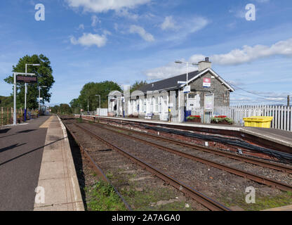 07/09/2019 Barrhill, gare de l'Écosse, au Royaume-Uni ( Perth line) Banque D'Images