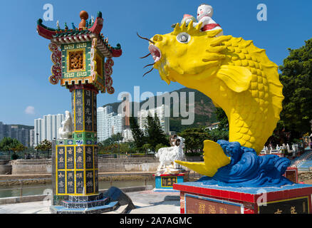 Tin Hau Temple à Repulse Bay sur l'île de Hong Kong Banque D'Images