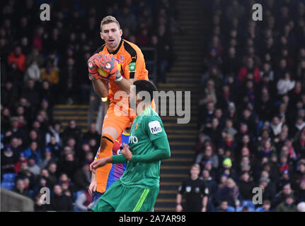 Londres, Angleterre - le 12 janvier 2019 : Vicente Guaita de Palace photographié au cours de la Premier League 2018/19 match entre Crystal Palace et Watford à Selhurst Park. Banque D'Images