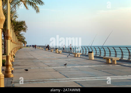 Matin voir en corniche Alkhobar Arabie Saoudite. Ville : Dakar, Pays : Arabie saoudite. Cliquez sur le 25 octobre 2019. Banque D'Images