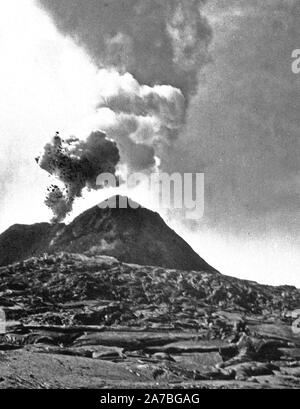 Eva Braun Collection (album 5) - Mt. Le Vésuve Pompéi Italie ca. fin des années 1930 Banque D'Images