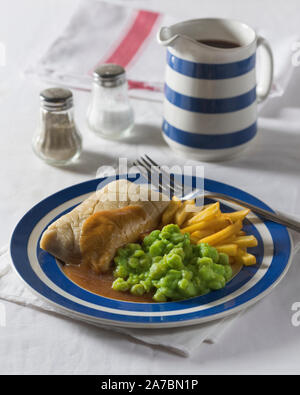 Rag pudding. Plat de viande traditionnels du Lancashire. La nourriture régionale UK Banque D'Images