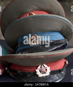 Groupe de chapeaux militaire russe . Guerre froide Banque D'Images
