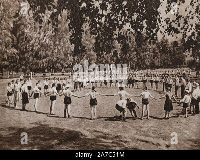 Camp pionnier de l'Etat Ordre de la plante qui Lénine M.I. Kalinin dans les années 1950. Banque D'Images