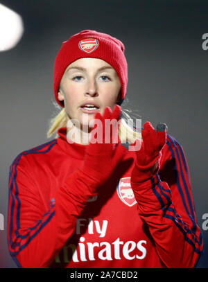 Manchester, Angleterre - 31 OCTOBRE : Leah Williamson d'Arsenal pendant l'Uefa Women's Champions League Tour de jambe 16 2 match entre Arsenal et les femmes Banque D'Images