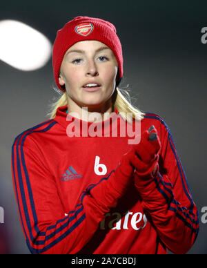 Manchester, Angleterre - 31 OCTOBRE : Leah Williamson d'Arsenal pendant l'Uefa Women's Champions League Tour de jambe 16 2 match entre Arsenal et les femmes Banque D'Images