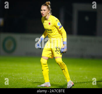 Manchester, Angleterre - 31 OCTOBRE : Barbora Votikova de Slavia Praha les femmes pendant l'Uefa Women's Champions League Tour de jambe 16 2 match entre Arsenal Banque D'Images