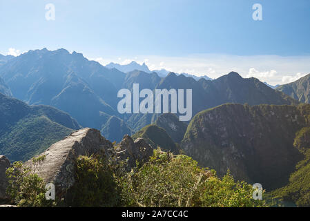 Rocky Mountain peak in Machu Picchu au Pérou Banque D'Images