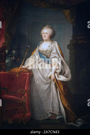 Tsarine l'impératrice Catherine la Grande (1794) de Johann Baptist Lampi l'Ancien (1751 - 1830) peintre de portrait et historique Austrian-Italian Banque D'Images