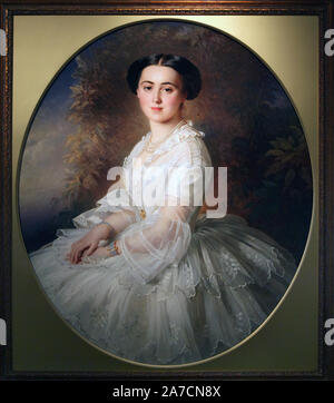 La grande-Duchesse Olga Fiodorovna (1857) par Richard portraitiste allemand (1823-1868) Lauchert Consort de Grand-duc Mikhaïl Nikolaïevitch. Banque D'Images