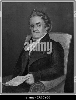 Noah Webster : lexicographe américain et de langue anglaise orthographe réformateur. Banque D'Images