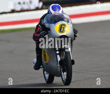 Steve Parrish, Richard Cooper, Norton Manx 30M, Barry Sheene Memorial Trophy, Goodwood Revival 2019, septembre 2019, circuit, Classic, competit Banque D'Images