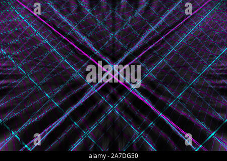 Un modèle de grille ondulée abstract background image. Banque D'Images