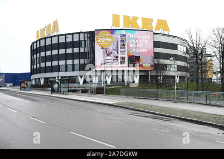 Ikea dans la courbe du Roi (Kungens Kurva), Stockholm, Suède.Photo Jeppe Gustafsson Banque D'Images