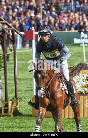 Badminton Horse Trials Gloucester 5 Mai 2019 Tim : équitation Ringwood Sky boy pour la Nouvelle-Zélande dans le badminton Horse Trials 2019 2019 Banque D'Images