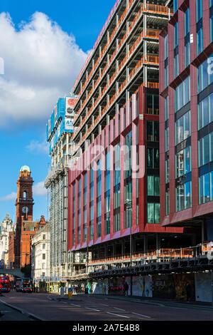 Partie du Cercle Square (en construction, Oct 2019), Oxford Road, Manchester, England, UK Banque D'Images