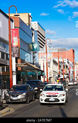 Hobart Australie / Collins Street, dans le quartier central des affaires de Hobart Hobart, Tasmanie. Banque D'Images