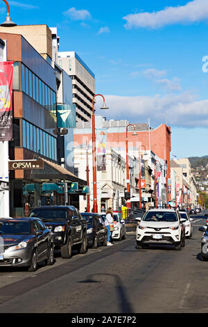 Hobart Australie / Collins Street, dans le quartier central des affaires de Hobart Hobart, Tasmanie. Banque D'Images