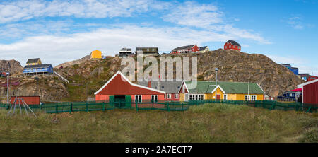 Panorama de l'Katersugaasiviat - Musée de Sisimiut, Groenland Banque D'Images