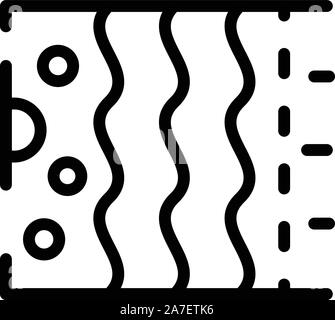 Filtre purificateur d'air, l'icône de style contour Illustration de Vecteur