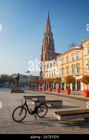 Location sur place principale à Osijek Banque D'Images