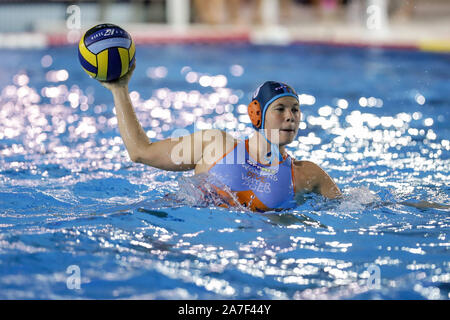 Roma, Italie. 1er novembre 2019. garda (dunaujvaros)pendant Kinef Surgutneftegas Kirishi vs Dunaujvaros, Waterpolo EuroLeague Women Championship à Roma, Italie, 01 novembre 2019 - LPS/Luigi Mariani Crédit : Luigi Mariani/fil LPS/ZUMA/Alamy Live News Banque D'Images