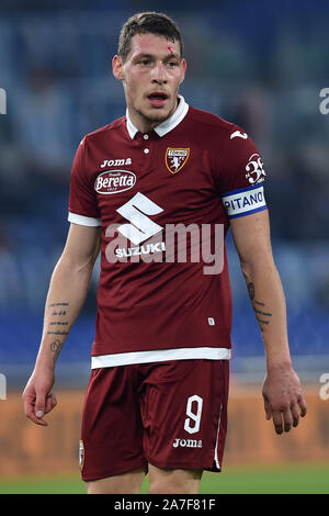 Serie A Football Lazio v Torino, stade olympique.Rome (Italie), 30 octobre, 2019 Andrea Belotti Banque D'Images