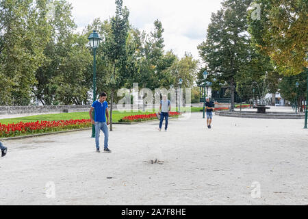 Localita Golfo di jeux de Localita Golfo di ou. Ce jeu est un peu comme le jeu de fers américains et, sans surprise, il a les mêmes origines historiques. Banque D'Images