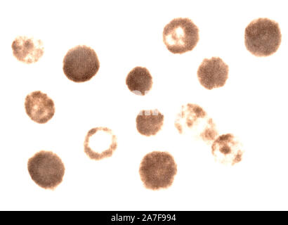 Les marques de brûlures sur un papier Banque D'Images