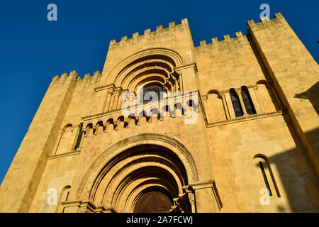 La Cathédrale de Se dans l'ancienne ville de l'université de Coimbra au Portugal Banque D'Images