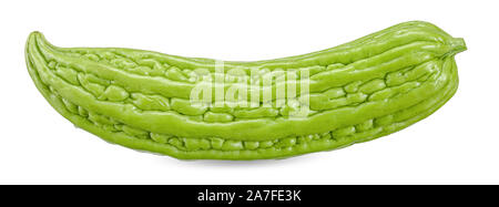 Le melon amer isolated on white with clipping path Banque D'Images