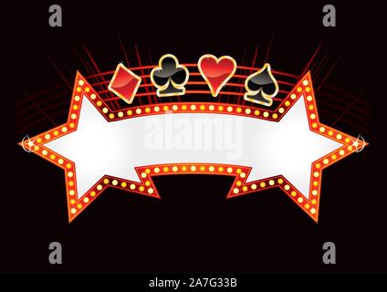 Invitation pour la conception casino club Illustration de Vecteur