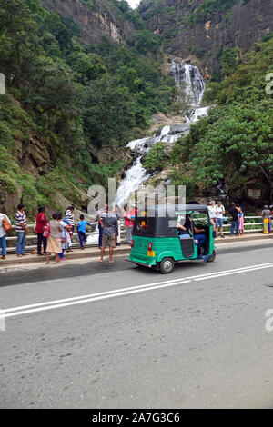 Ravana Ella Falls, le district de Badulla, Province d'Uva, Sri Lanka Banque D'Images