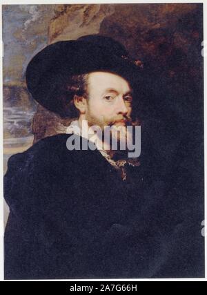 PETER PAUL RUBENS. Autoportrait . 1623. Huile sur toile. 91,3 x 70,8 cm Banque D'Images