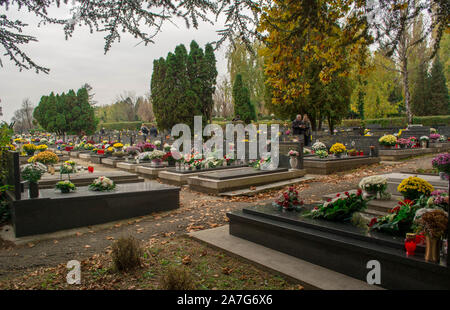 Mirosevac, cimetière de Zagreb, Toussaint Day Banque D'Images