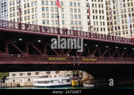 Pont La Salle À Chicago. ÉTATS-UNIS CHICAGO, ILLINOIS (ÉTATS-UNIS) - Banque D'Images