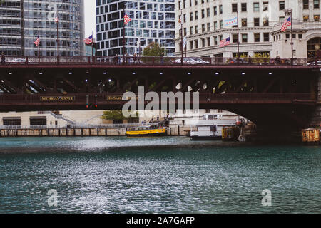 Pont La Salle À Chicago. ÉTATS-UNIS CHICAGO, ILLINOIS (ÉTATS-UNIS) - Banque D'Images