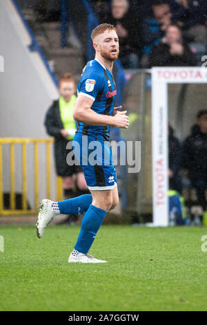 Rochdale, UK. 2e Nov 2019. La Rochdale Callum Camps après marquant son but durant le match de Ligue 1 pari du ciel entre Bristol Rovers et Rochdale Spotland Rochdale au stade, le samedi 2 novembre 2019. (Crédit : Ian Charles | MI News) photographie peut uniquement être utilisé pour les journaux et/ou magazines fins éditoriales, licence requise pour l'usage commercial Crédit : MI News & Sport /Alamy Live News Crédit : MI News & Sport /Alamy Live News Banque D'Images