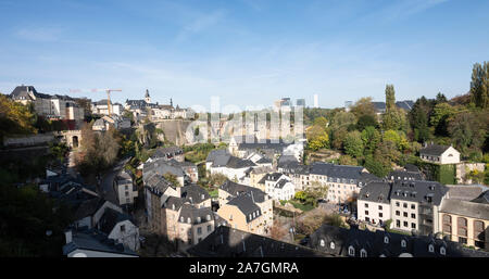 Regarder sur grund ou moins Ville de luxembourg Banque D'Images